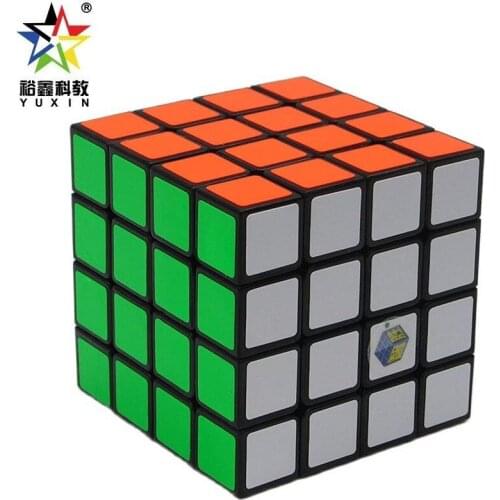 Original Final Stock YuXin ZhiSheng Lion 6CM 4x4x4 Magic Cube Speed Puzzle Educational Toys for Kids Magico Cubo Collection Game