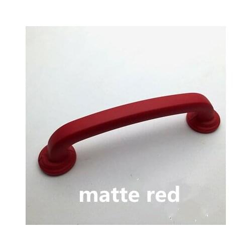 96mm modern fashion colourful children room furniture handles matte red kitchen cabinet cupboard win cabiner drawer pulls knobs