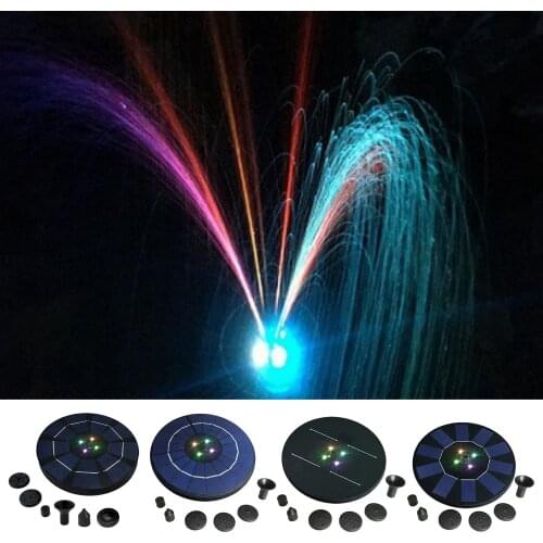 Solar Water Fountain Pump LED Lights for Bird Bath Garden Pond Fish Tank