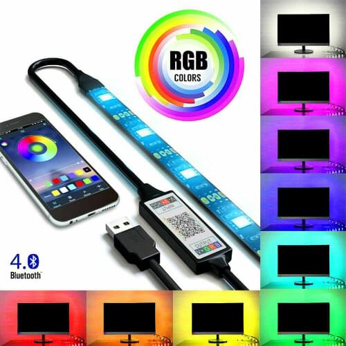 Led Light Strip RGB Tape Bluetooth APP Control USB Led Strip TV Background Wall Light Belt 5V Induction Intelligent Neon Tape