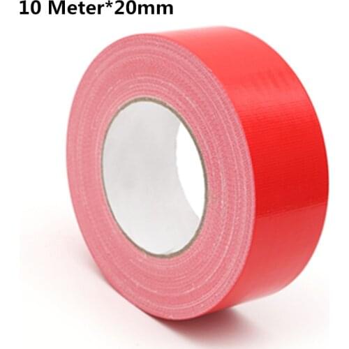 Cloth Tape Carpet Floor Tape Diy decoration Red Strong Waterproof Vigorously Color Duct tape 10M*20mm Stage Carpet Tape