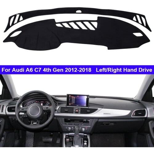 Car Inner Dashboard Cover For Audi A6 C7 4th Gen 2012 - 2018 Auto Dash Mat Carpet Sun shade Dashmat 2017 2016 2015 2014 2013