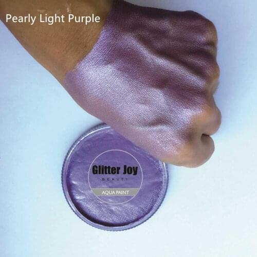 Pearly Light Purple 30g/pc Shiny Water Activated Face & Body Paints Makeup Body Art for Party Costume