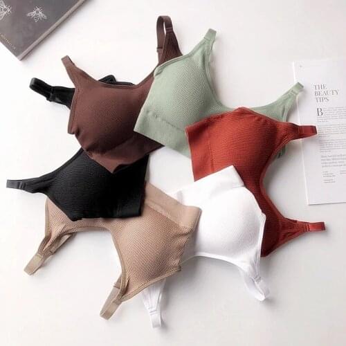 Womens Solid Breathable Anti-sweat Yoga Bra Athletic Gym Workout Jogging Fitness Seamless Shockproof Vest Sports Sexy Bra Tops