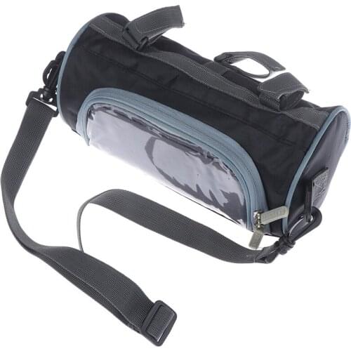 1pc Motorcycle Front Handlebar Fork Storage Bag Container Fabric water repellent fabric Moto Zipper Package