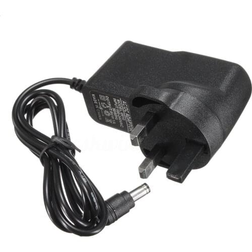 1pc 9V 1A DC Adaptor Charger 5.5x2.1mm UK Plug Intelligent Adapter For Argos Bush Portable DVD Player Mayitr