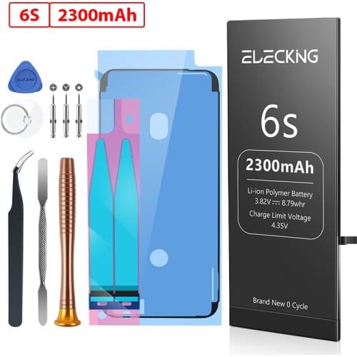 ELECKING Mobile Phone Batteries For iPhone 6s,High Capacity Replacement Battery Compatible With IP6S+1Set Tools For Installation