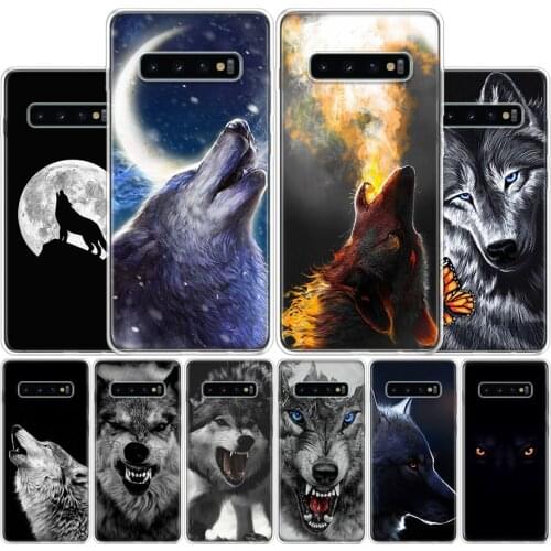 The Wolf Fierce Cover Phone Case For Samsung Galaxy S10 S20 Ultra Note 10 9 8 S9 S8 Plus Pro Lite S7 S6 J4 J6 J8 + Coque