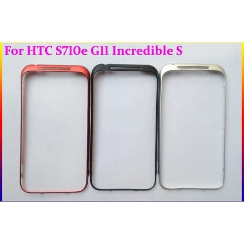 HAOYUAN.P.W Red/Black/White 100% Original Front Panel Metal Frame Housing Cover Case For HTC S710e G11 Incredible S