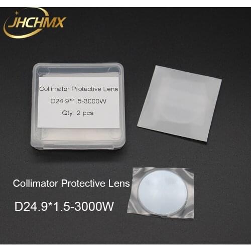 JHCHMX 10pcs/lot Raytools Collimator Protective Lens/Glass 24.9*1.5mm 1064nm 3000W QBH Upper Protection Mirrors BT240S Parts