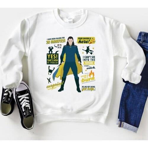 Loki God of Mischief Sweatshirt Funny Loki Laufeyson Graphic Sweatshirts Humor Superhero Hoodies