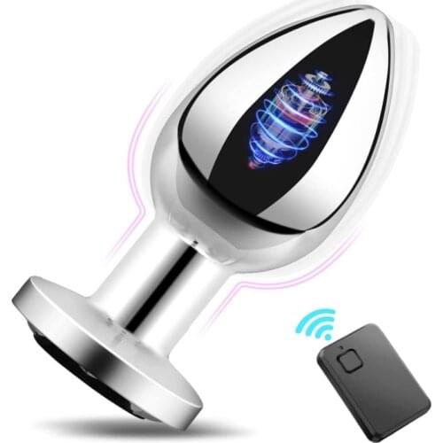 Metal Anal Plug Vibrators For Men Prostate Massager Masturbators Women Vagina Stimulator Dildos Remote Control Sex Toys For Men