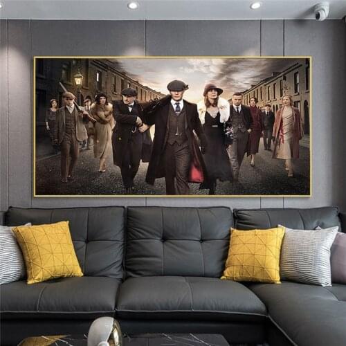 Peaky Blinders Cillian Murphy TV Show Canvas Painting Movie Posters Prints Wall Art Picture Cuadros Home Decoration Room Decor