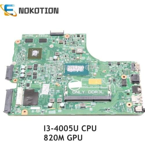 NOKOTION For Dell Inspiron 3542 laptop motherboard 13269-1 FX3MC CN-0NG8CD 0NG8CD NG8CD I3-4005U CPU 820M GPU DDR3L