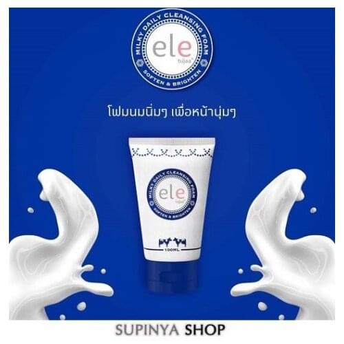 NEW ELE TUjaa Milky softten & brighten Daily Cleansing Foam 100ml