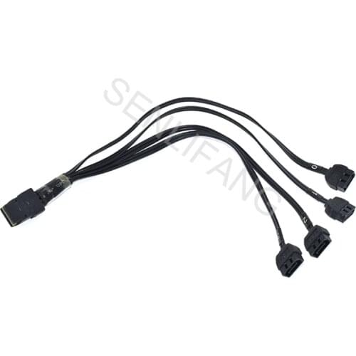 Original For HP 1ft SFF-8087 Mini SAS 1 to 4 SATA Female Cable 483508-003 Z620 Z640 Z820 Z840 Raid Cable