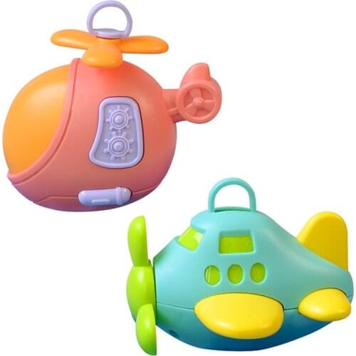 1pcs Baby Rattle Toy Rattle Airplane Hand Grip Rattle Toy Newborn Baby Toddler Early Education Musical Instrument Toy Gift