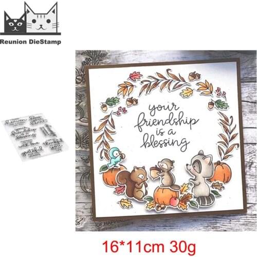 Reunion Christmas Greetings Clear Silicone Stamp / Seal for DIY Scrapbooking / Album Decorative Clear Stamps for Card Making