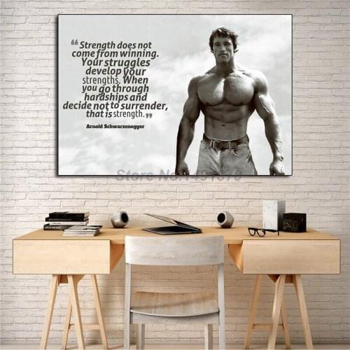 Bodybuilding Inspirational Quote Canvas Prints Picture Modular Paintings For Living Room Poster On The Wall Home Decor