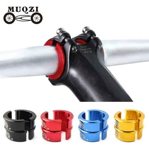MUQZI Bike Handlebar Stem 25.4 To 31.8mm Adapter MTB Road Fixed Gear Folding Cycling Bar Aperture Adjust Conversion Shim