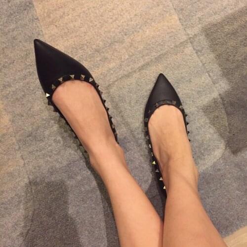 Ashion Casual Flat Shoes Woman New Summer Breathable Comfortable Soft-soled Shoes Pointed Toe Shallow Flat Women Shoes