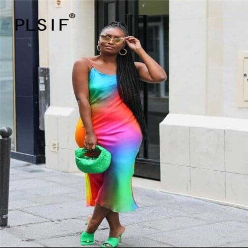 Fashion New Summer Sleeveless Long Maxi Dress Print Sexy Party Club Beach Dress Female Vestidos