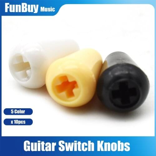 10pcs 3/5 Way Plastic Guitar Toggle Switch Tip Cap for LP FD Electric Guitar Guitarra Parts Accessories Drop Shipping