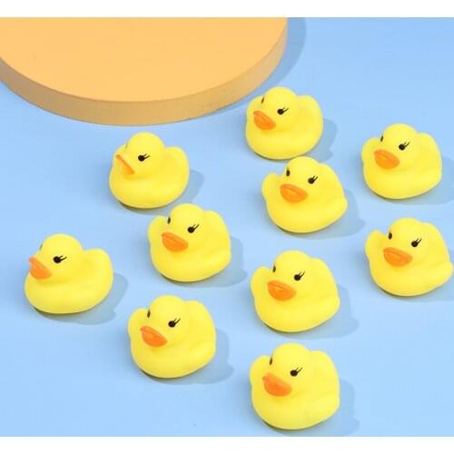 10PCS Bath toy Bathroom Baby toy Rubber Duck Animal call Beach Swim Toy for children float Animal Yellow Duck Ducks Cute Water