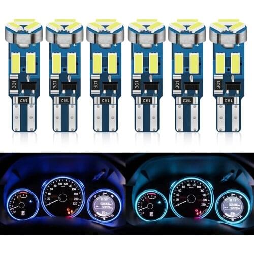 10pcs T5 W3W W1.2W 70 73 74 79 85 Super bright 4014 LED Car Dashboard Warming Indicator Wedge Light Bulb Auto Instrument Lamp