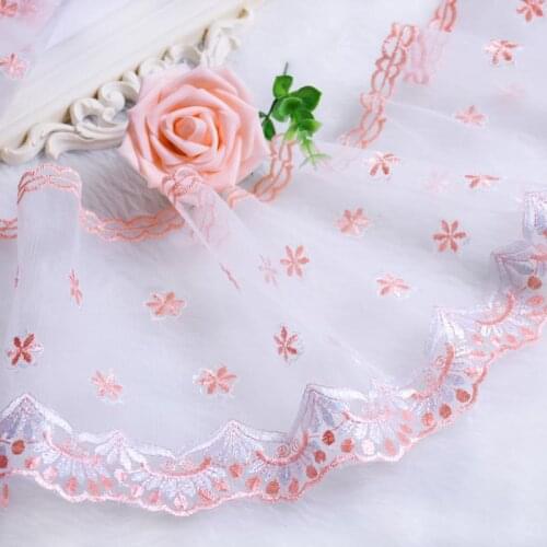 13yards/lot Embroidery Plum Pattern Lace Diy Accessories For Sewing Garment Curtain Tablecloths Sofa Towel Dantel Kurdele Borla