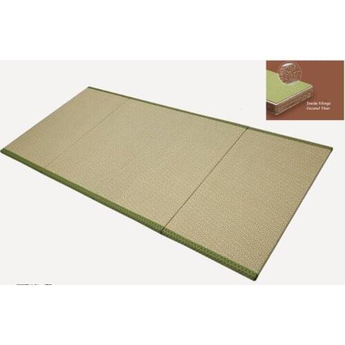 4 Fold Foldable Japanese Tatami Mat Rectangle Large Carpet For Student Dormitory Bedroom Sleeping Flooring Home Futon Mattress