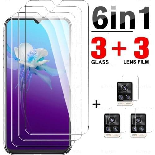 6-in-1 Tempered Glass On The For Vivo V11 V15 Screen Protector For Vivo V20 V20 SE V20 Pro 5G Phone Camera Protector Lens Film