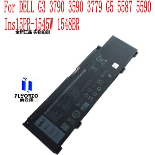 100% New High Quality 51WH/4255mAh 266J9 Dell battery For DELL G3 3790 3590 3779 G5 5587 5590 Ins15PR-1545W 1548BR Laptop