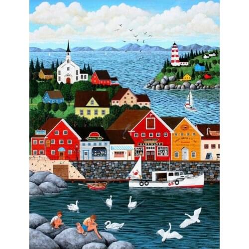 Diamond Embroidery Scenery 5D Diamond Painting Cross Stitch Kits EmbroideryDiamond Painting Full Drill Kits Rhinestone