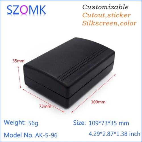 White and black plastic enclosures electronic case junction box electrical enclosure electronics pcb box 109*73*35mm