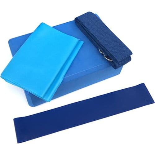 Yoga Blocks Stretching Strap Resistance Loop Band Exercise Band Yoga Mat Block Stretching Band