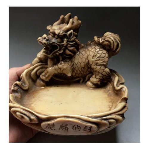 Creative Personality Large Retro Carving Unicorn Ashtray Living Room Office Bar Ashtray Accessories Decoration