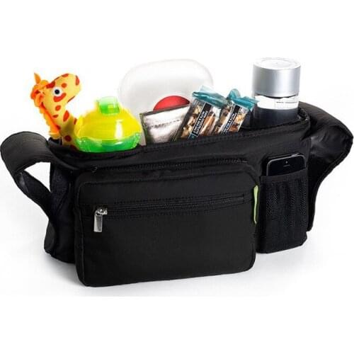 Large Capacity Durable Oxford Cloth Baby Stroller Storage Bag Simple Hanging Foldable Storage Basket