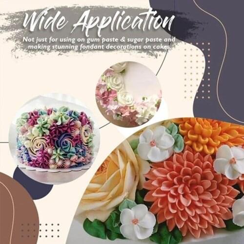 Flower Blossom Sugar Art Mold Fondant Cake Cutters Decorating Tools Modelling Cutter Mold Bakeware Tools can CSV