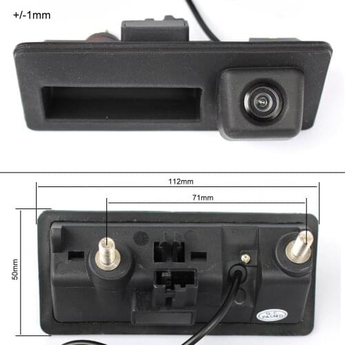 For VolksWagen Passat Tiguan Sagitar Grand Lavida Touareg Sharan Car reverse Rear View Reversing Backup Camera Trunk Handle HD