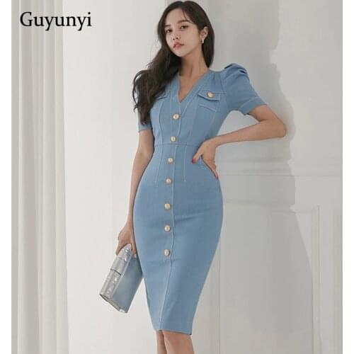 Модные джинсовые платья GUYUNYI China At AliExpress
