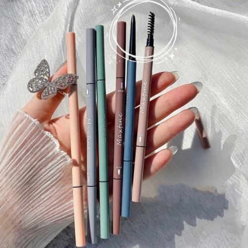 1pc Eyebrow Pencil Natural Waterproof No blooming Rotating Automatic Eye Brow Pencil with Brush Brown Beauty Cosmetic Tool