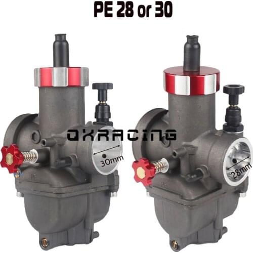 PE28 PE30 Super performance Racing Carburetor 28mm 30mm hand damper for motorbike Moped Scooter Dirt Bike ATV Quad
