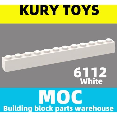 Kury Toys DIY MOC For 6112 Building block parts For Brick 1 x 12 For Brick