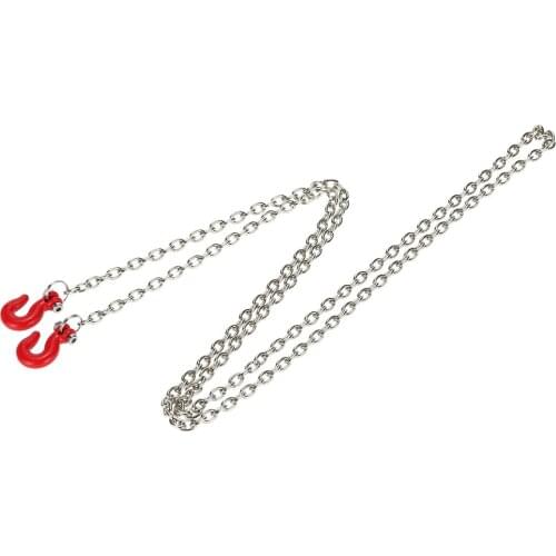 Metal Trailer Hook & Chain for 1/10 D90 Axial SCX10 RC Rock Crawler