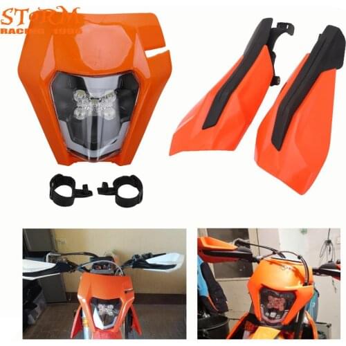 Motorcycle LED Headlight Headlamp Head Light Handguard For KTM SX SXF EXCF 50 65 85 125 150 250 350 450 500 2017-2020 XCF XCW XC