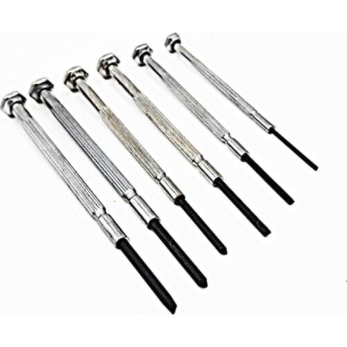 6pcs magnetizer of screwdrivers set Mini Precision Screwdriver with Slotted Phillips Bits for Watch Glasses iphone7 repair tool