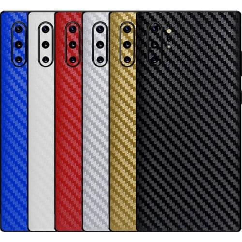 3D Carbon Fiber /Leather Phone Back Paste Sticker For SAMSUNG Galaxy Note 10 Plus S10 S10e Note 9 8 S9+ S8 A60 A80 A750 A9S 2018
