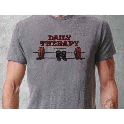 2019 New Short Sleeve Casual Top Tee 100% Cotton Daily Therapy Core Lifting Fitness T-Shirt Ideal Tee shirts