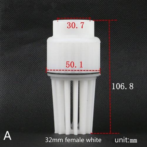 Plastic one-way check valve shower head plastic one-way valve water valve water pump foot valve 32mm DN25